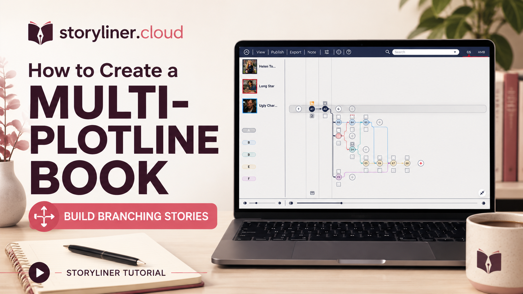 Create a multi-plotline book