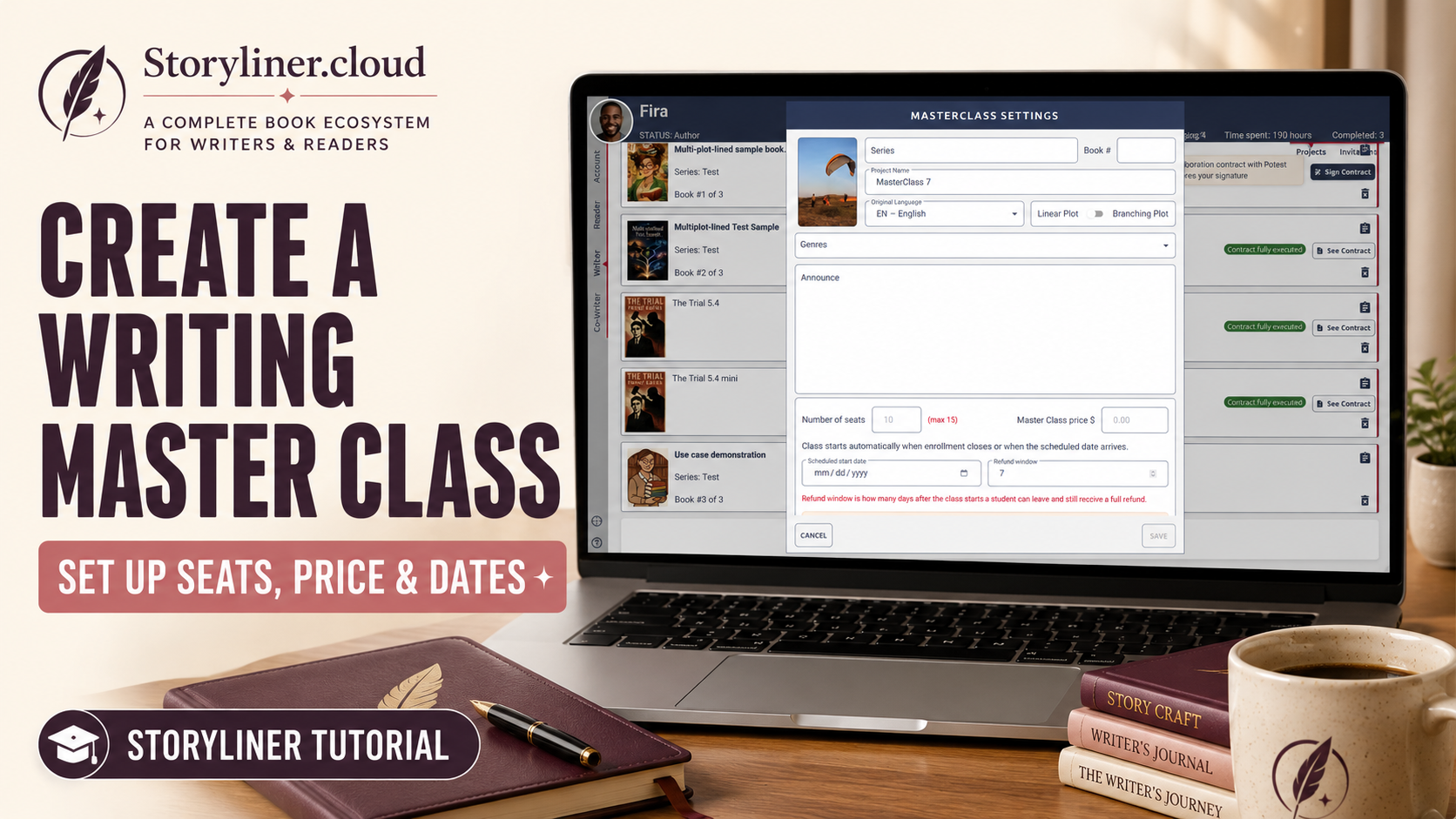Create a writing Master Class